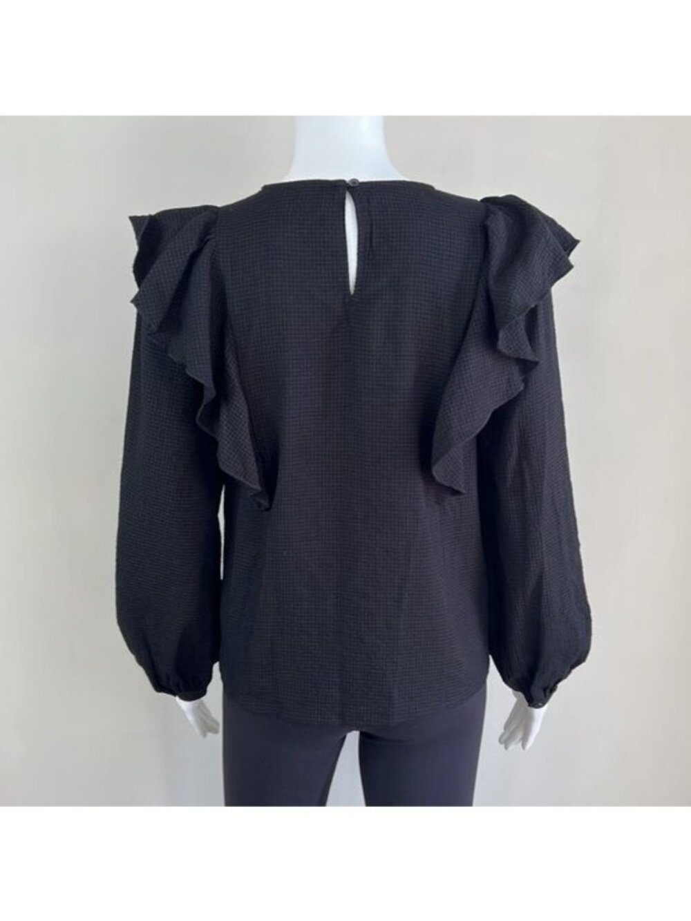 MADEWELL Ruffle-Front Top - XS - Picture 3 of 9